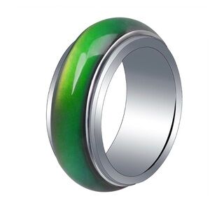 Unisex Stainless Steel Mood Ring - Size 5 NIB.